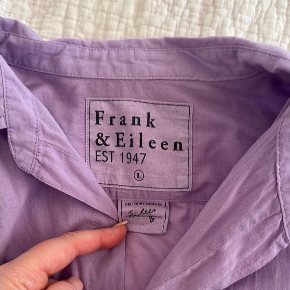 Frank & Eileen Lavender Button-Up